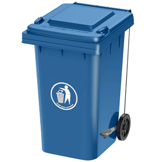 Paddle Dustbin with Wheel - 120L